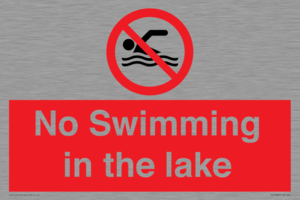 No Swimming in the lake